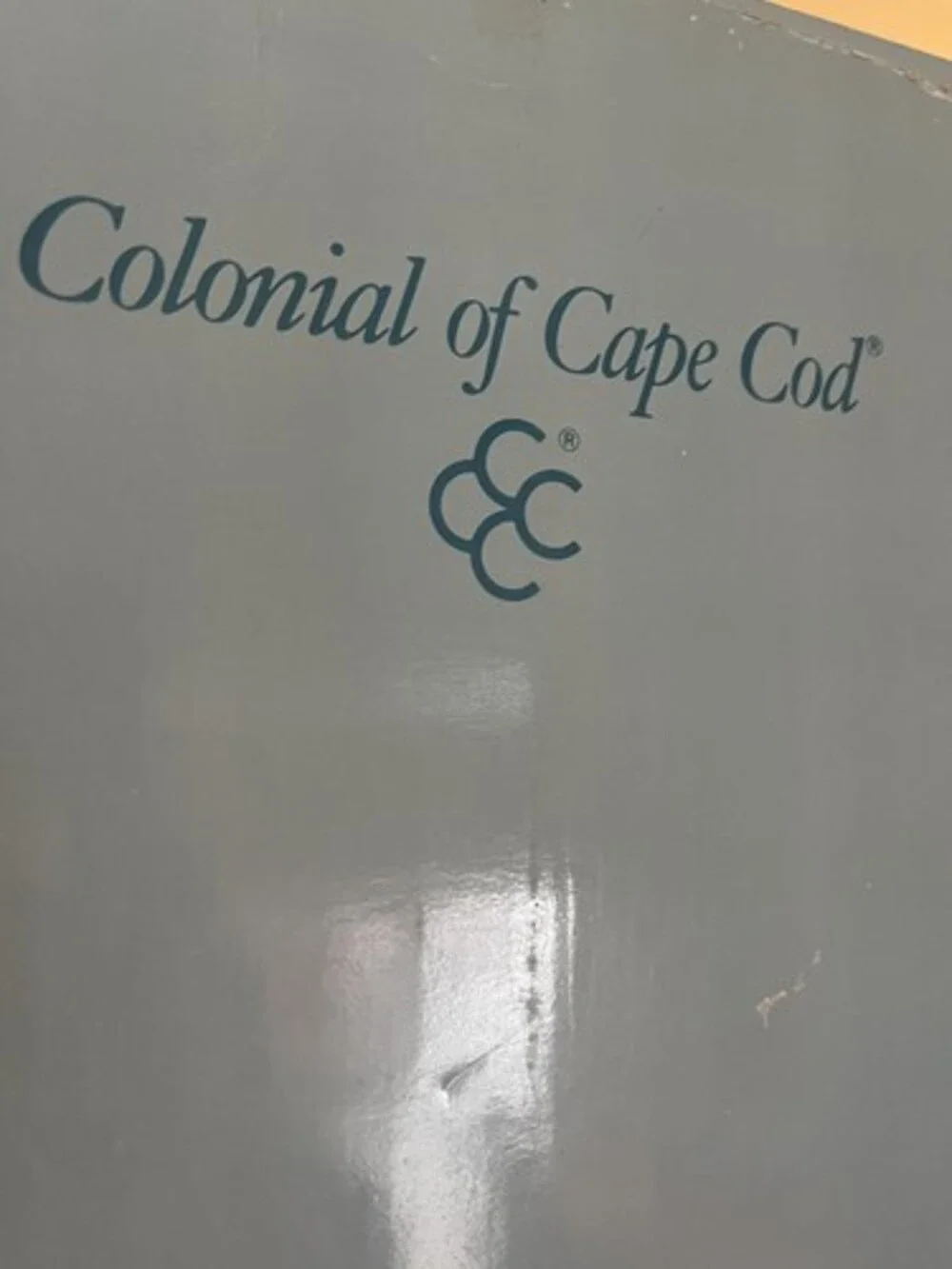 Vintage Col. Of Cape Cod Four Floral Canister Lid Cottage Farmhouse Storage Blue